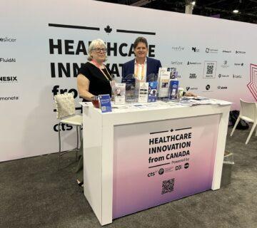 Caspar AI booth at HLTH 2024
