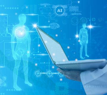 A care provider viewing intelligent insights on a patient 